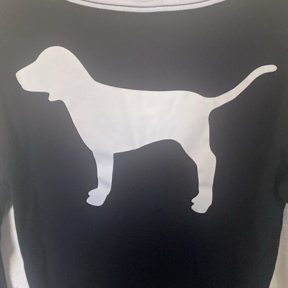 Victoria secret long sleeve shirt black and white size XS - Picture 6 of 6